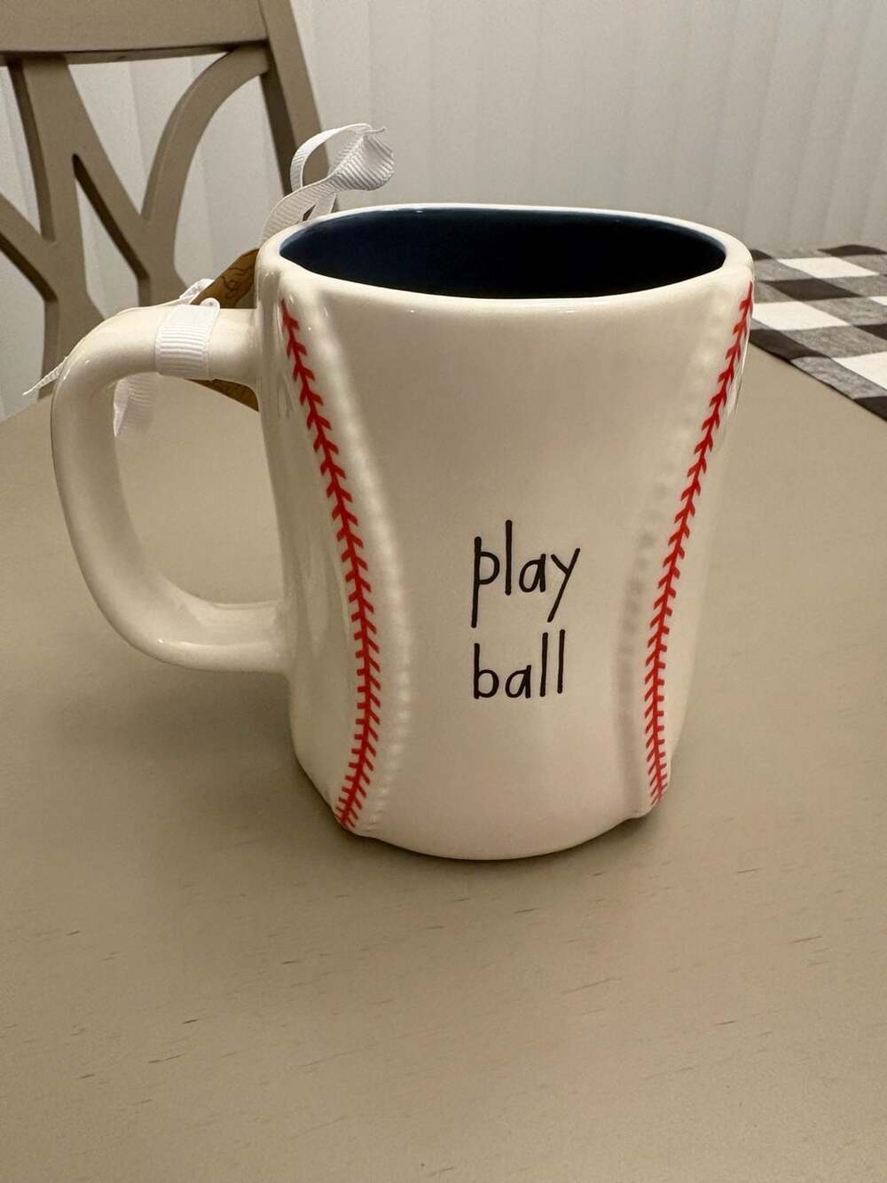 Rae Dunn Peanuts Snoopy Baseball Mug 'Play Ball'